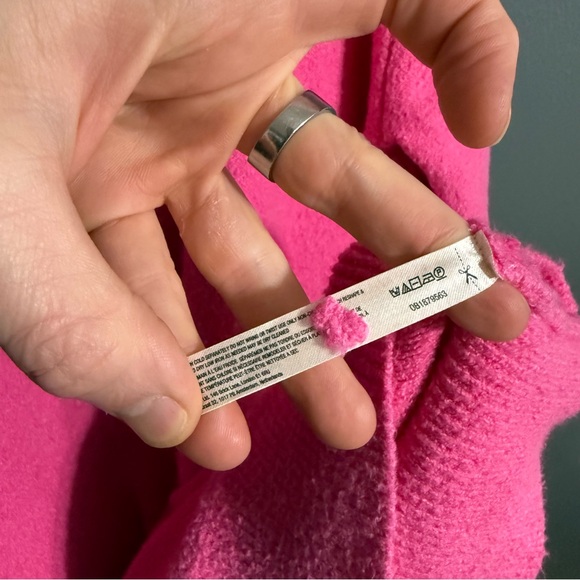 Anthropologie Daily Practice Long Sleeve Sweater Mini Dress Pink Size M - Picture 8 of 9